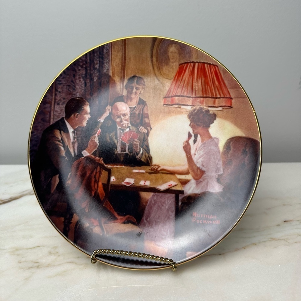 Edwin M Knowles Norman Rockwell Plate